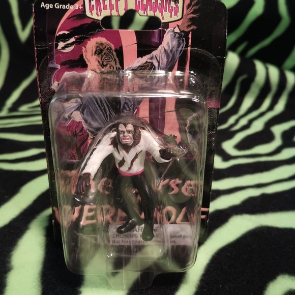 NIB! The Curse of the Werewolf 2.5" XoneX Archive wolfman figure - Picture 6 of 8